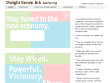 Tablet Screenshot of dwightbrowninkmarketing.com